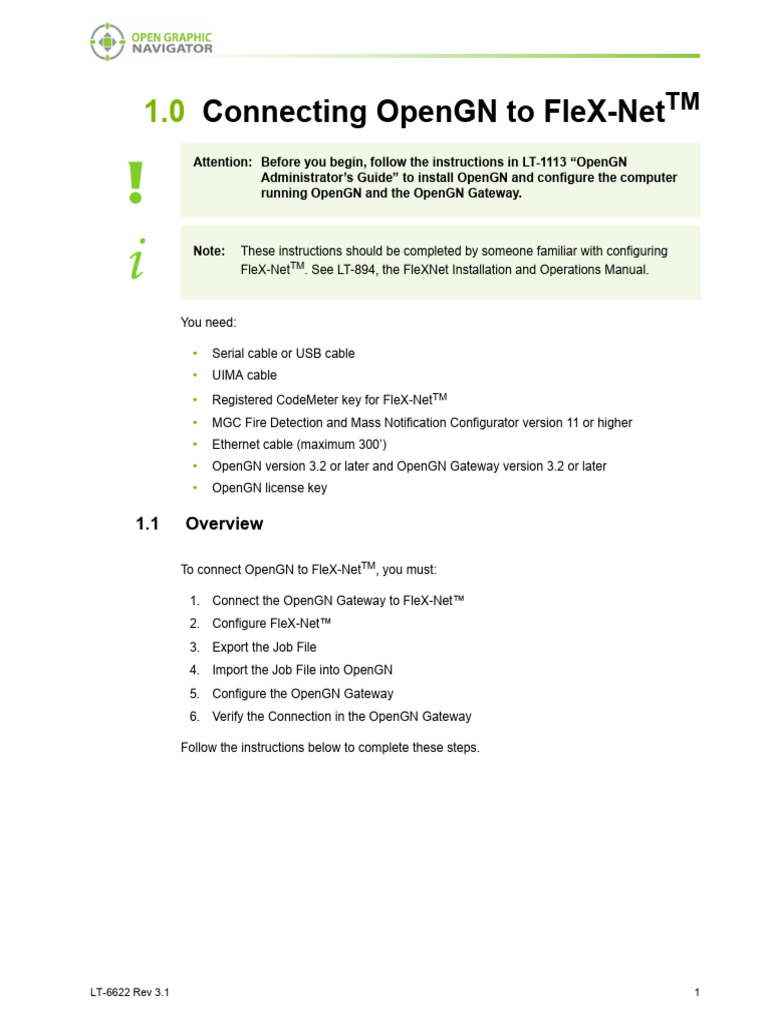 LT-6622 OpenGN To FleXNet Connection Instructions | PDF | Icon ...