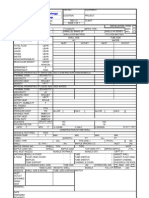 Heat Exchanger Datasheet Sample