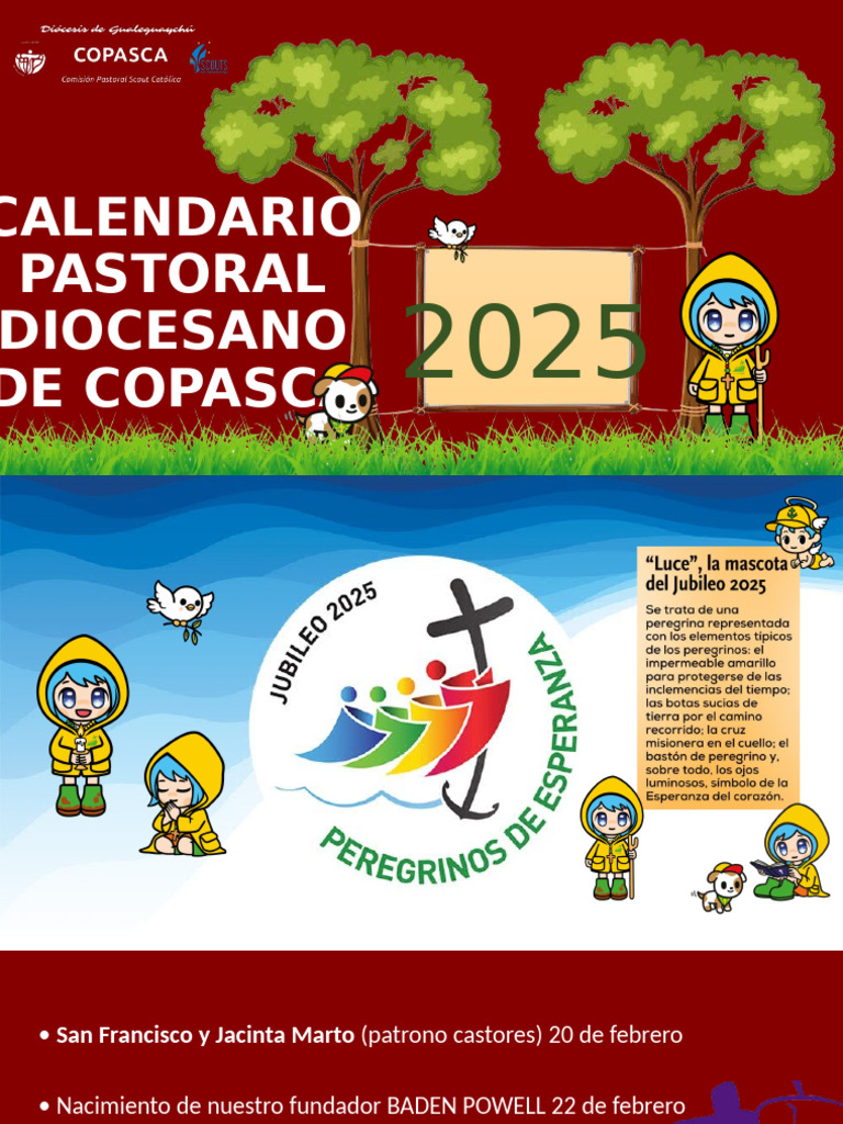 Calendario Pastoral 2025 Copasca | PDF | Exploración | Fiestas ...
