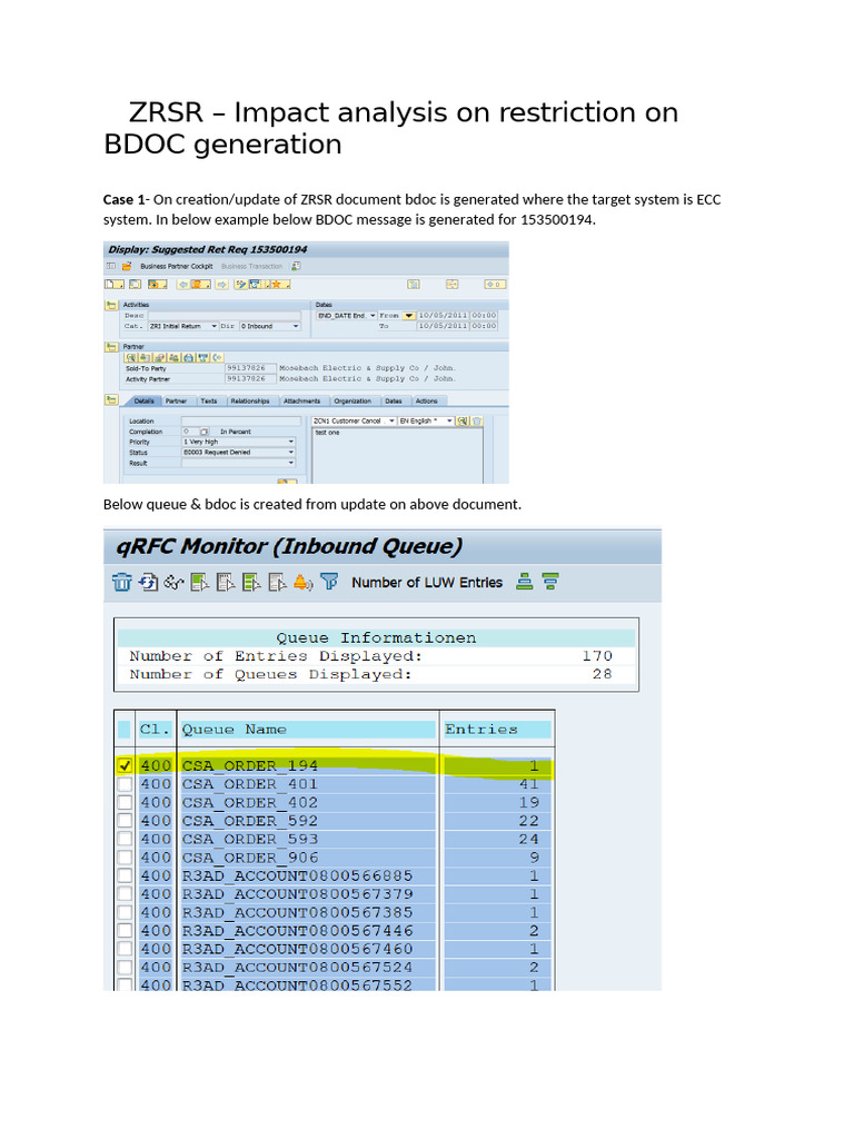 ZRSR Impact On Bdoc Restriction | PDF