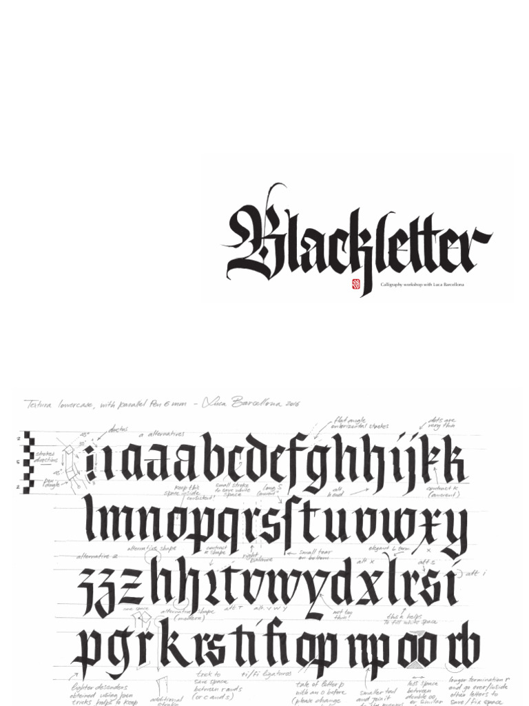 Calligraphy Workshop with Luca Barcellona | PDF