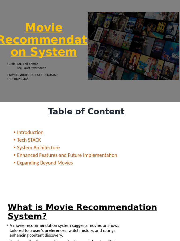 Movie Recommendation System Overview | PDF | Information Science ...