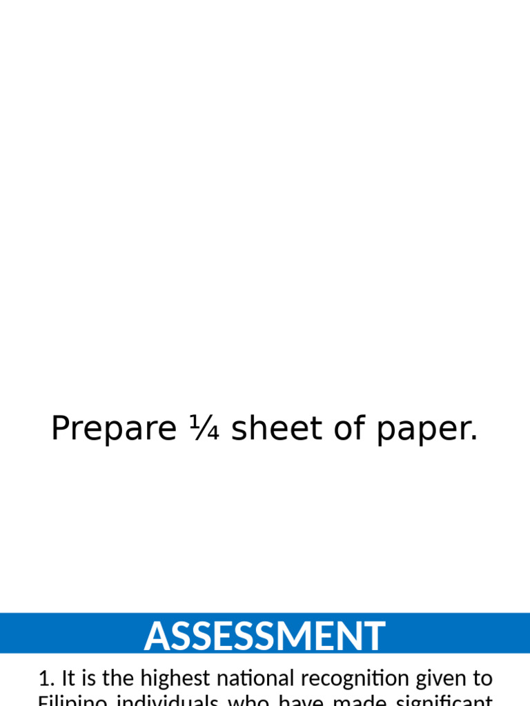 Summative GAMABA and NAtioonal Arists | PDF