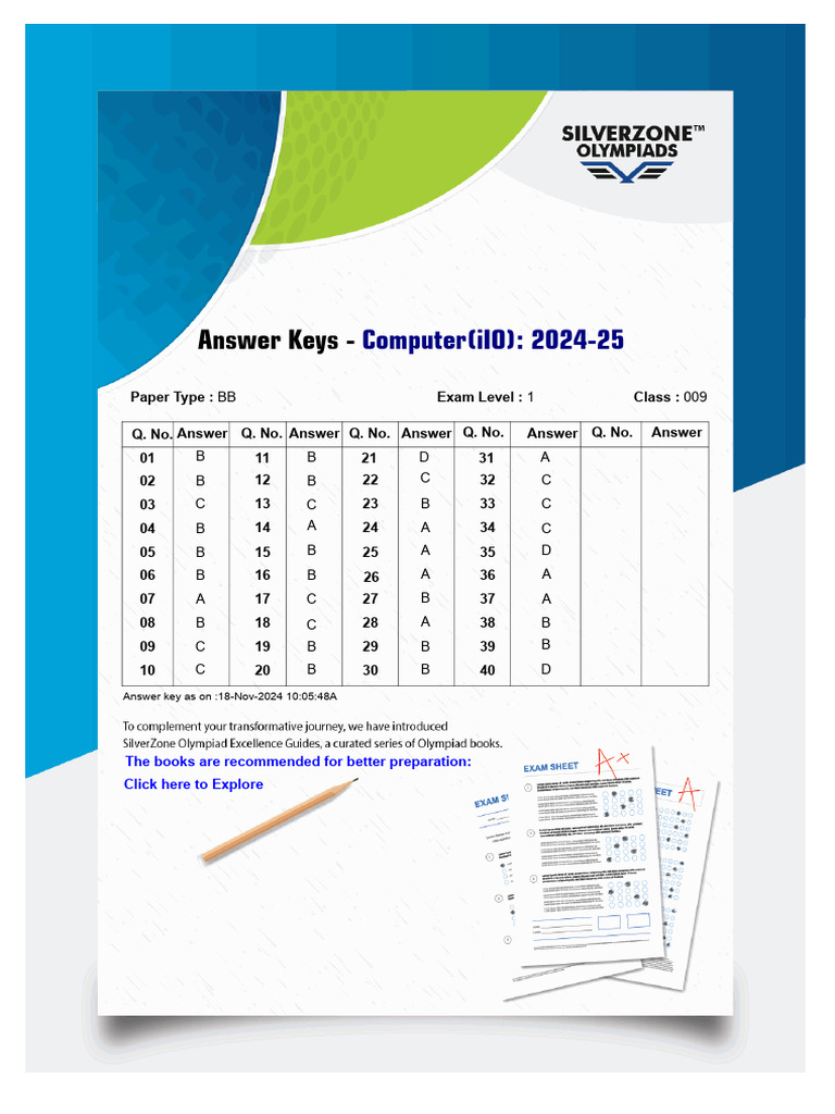 Assets File Ans-Key Iio BB CL 9 | PDF