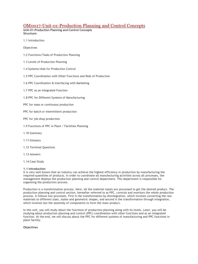 Om 0017 | PDF | Strategic Management | Operations Management