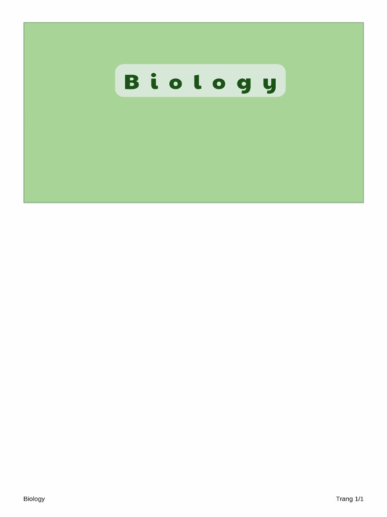 Biology Pdf