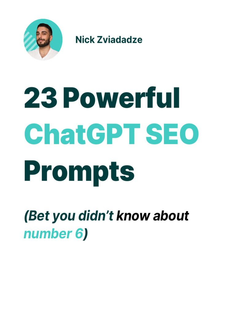 SEO Prompts for Experts | PDF | Search Engine Optimization | Blog