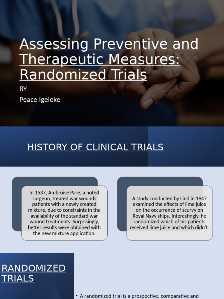 Randomized Trials in Clinical Research | PDF | Randomized Controlled ...