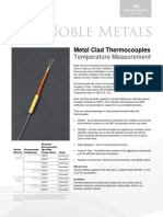 Metal Clad Thermocouples Provide Accurate Temperature Measurement