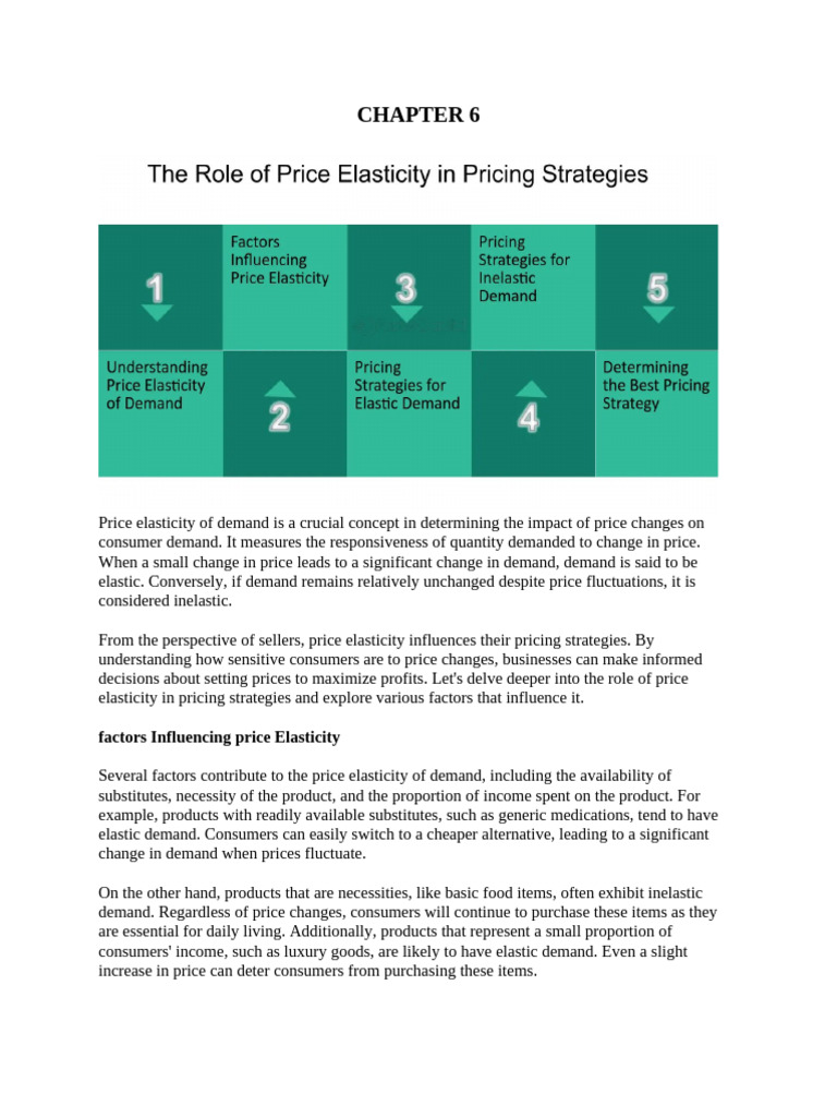 Pricing Strategies & Elasticity | PDF | Elasticity (Economics) | Demand