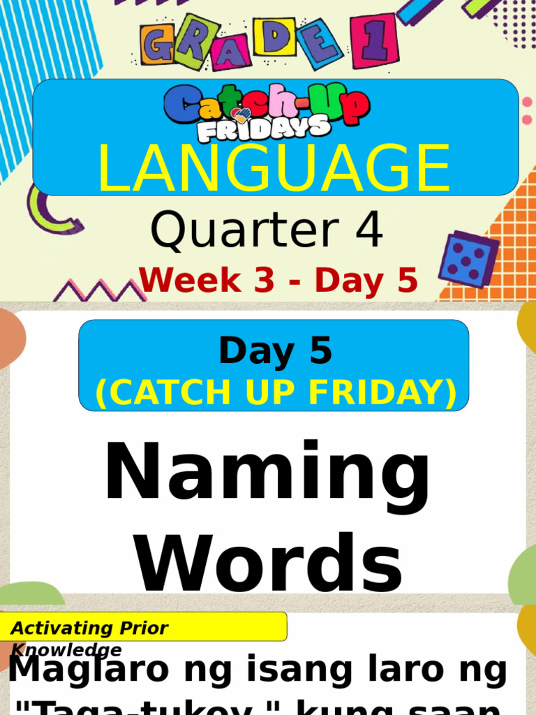 Gr1-Catch Up Language | PDF