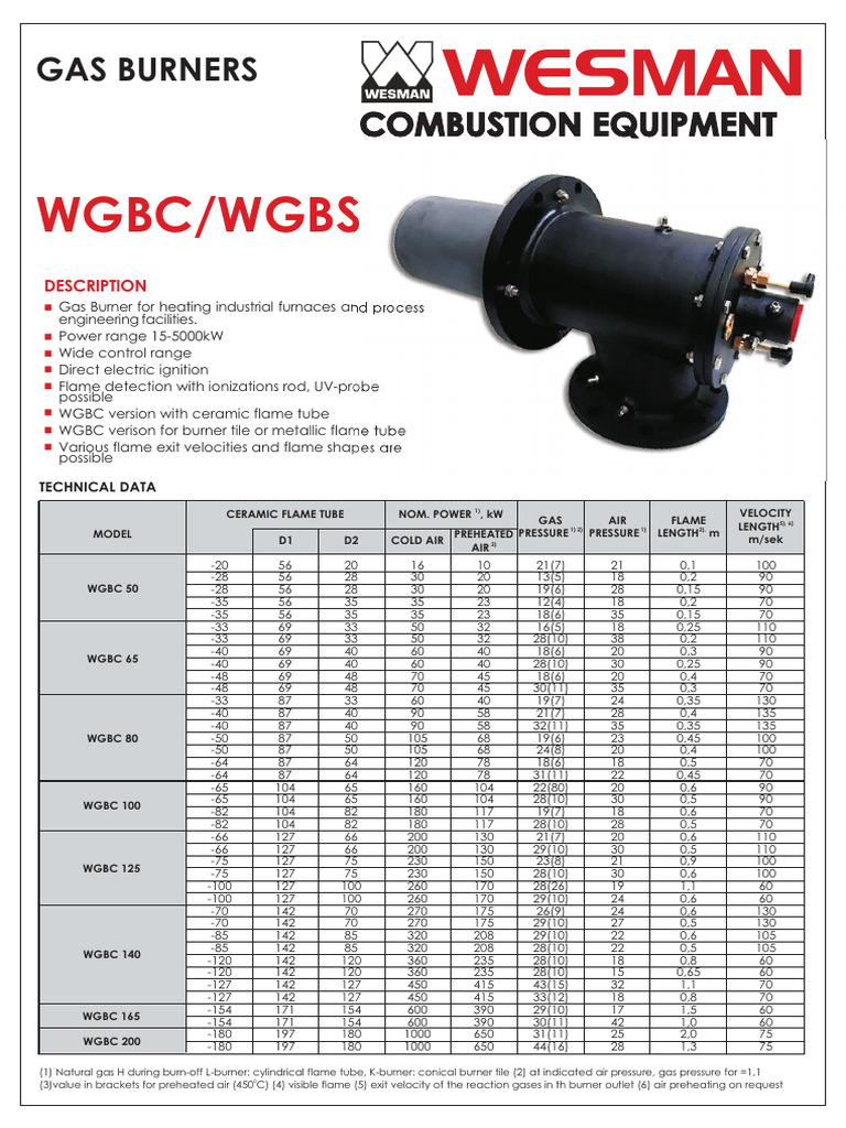 WGBC-WGBS | PDF | Combustion | Mechanical Engineering