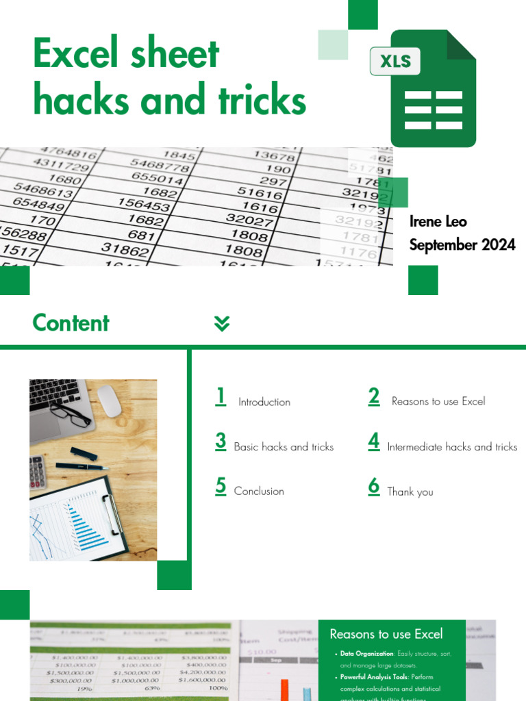 Excel Hacks for Enhanced Productivity | PDF | Microsoft Excel | Data ...