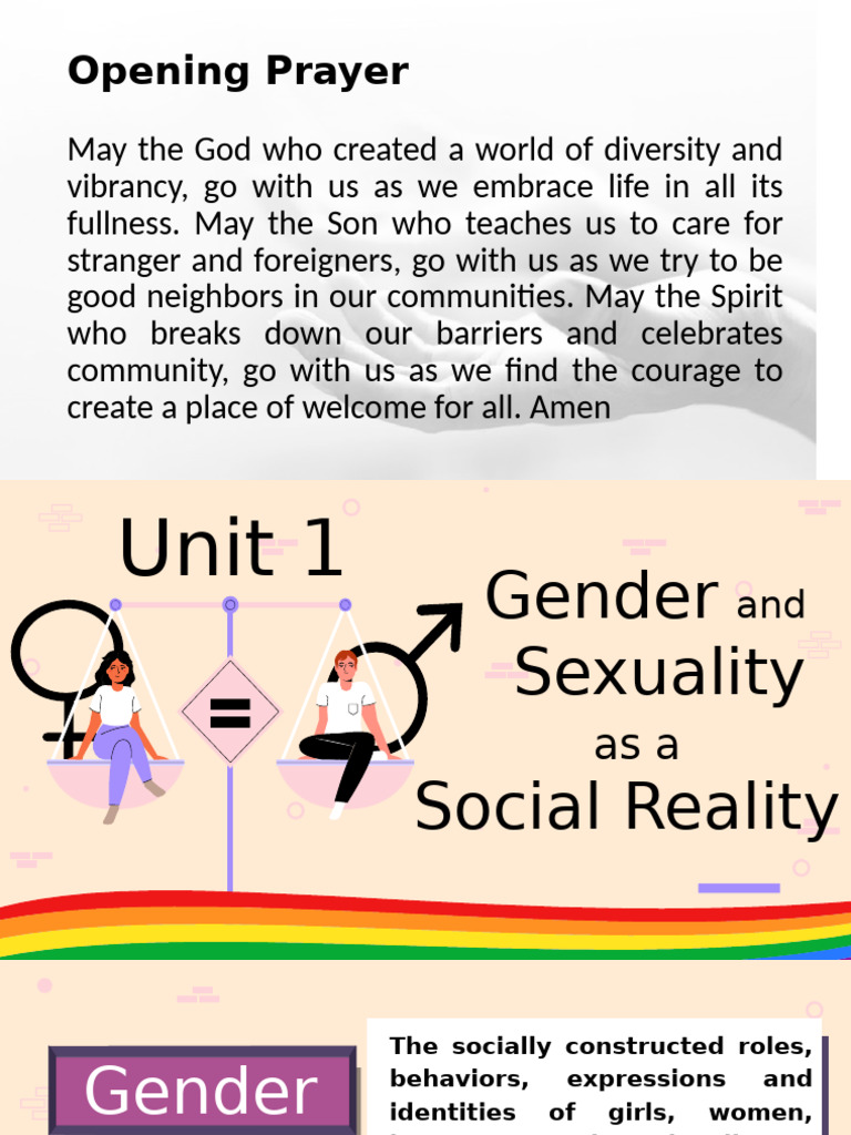 Lesson 1 Gender and Sexuality As A Social Reality | PDF | Gender ...