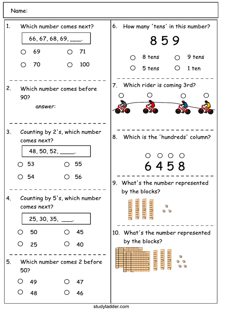 Studyladder+ +Numbers+Problem+Solving | PDF