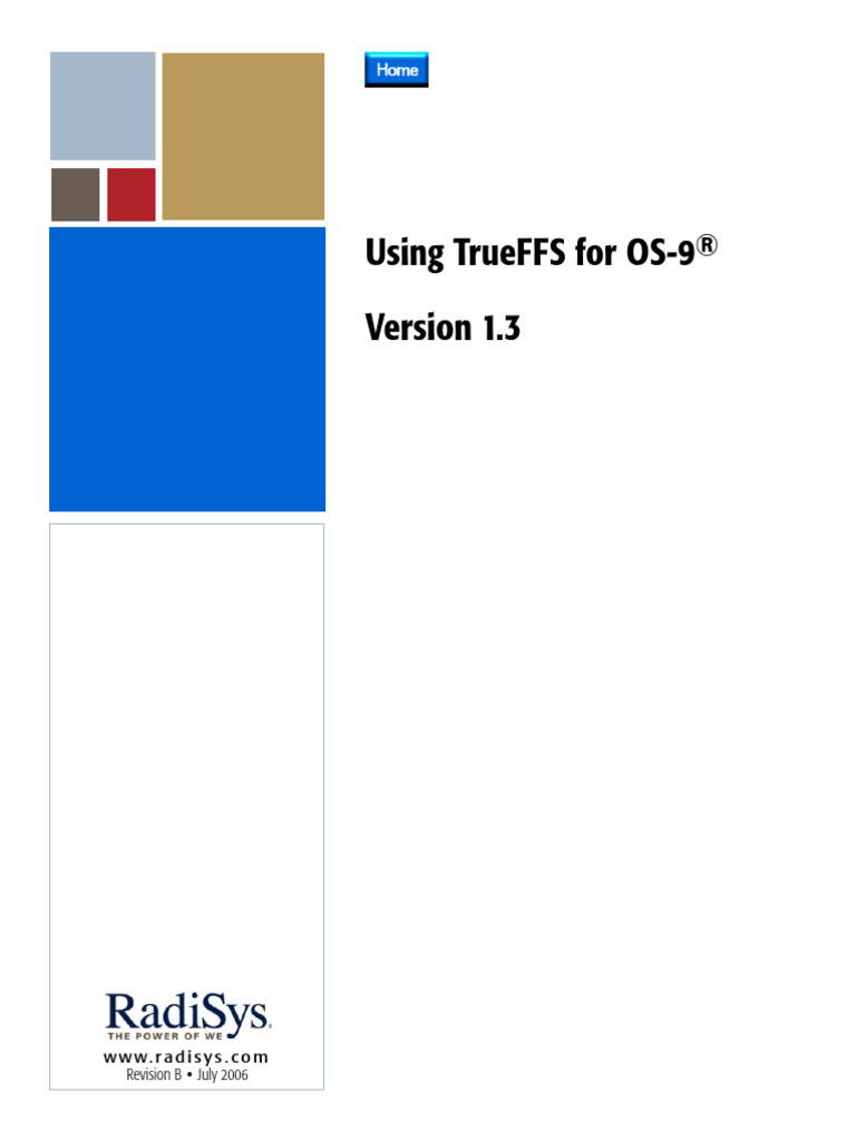 TrueFFS Installation Guide for OS-9 | PDF | Flash Memory | Device Driver
