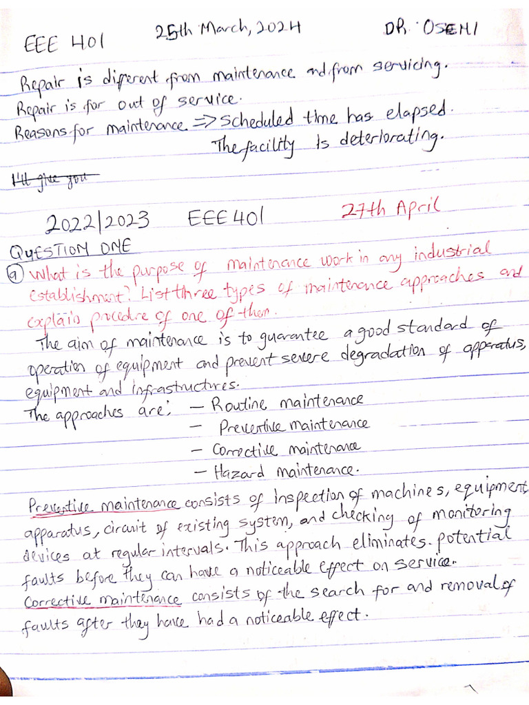 EEE 401 Past Question | PDF