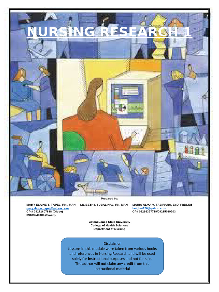 Nursing Research 1 Module | PDF | Experiment | Nursing