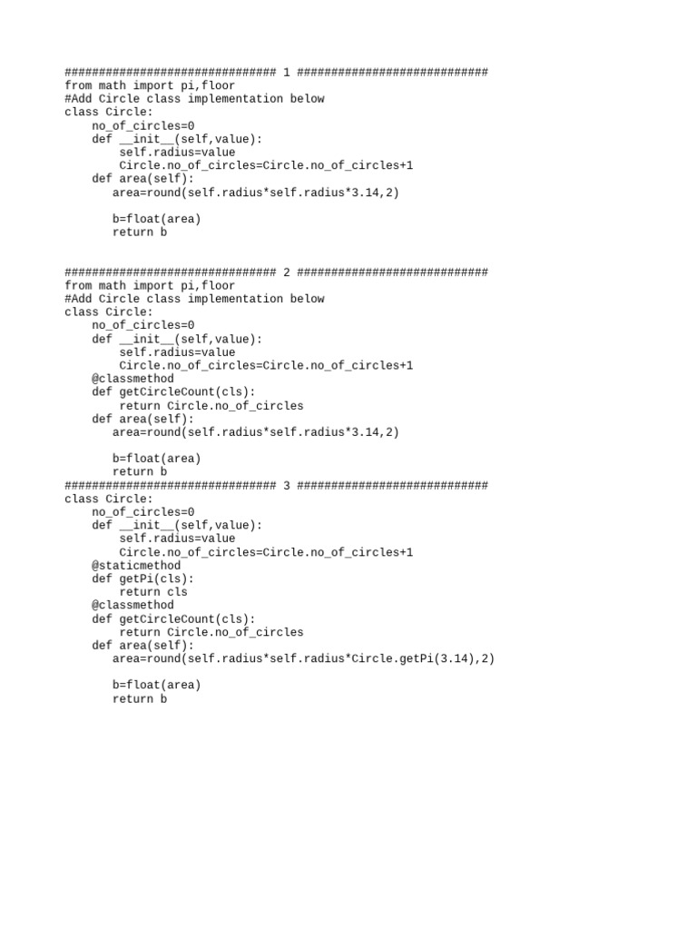 Hands-On - Python - Class and Static Methods | PDF
