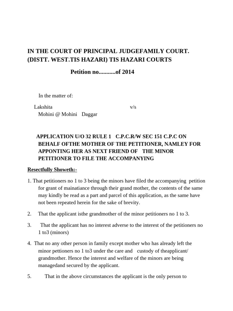 application 32,1 next friend | PDF