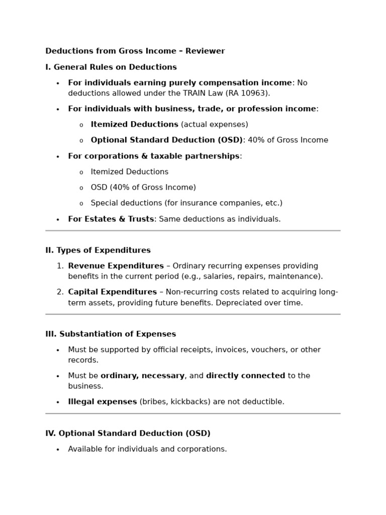 Guide to Income Deductions Explained | PDF | Tax Deduction | Expense