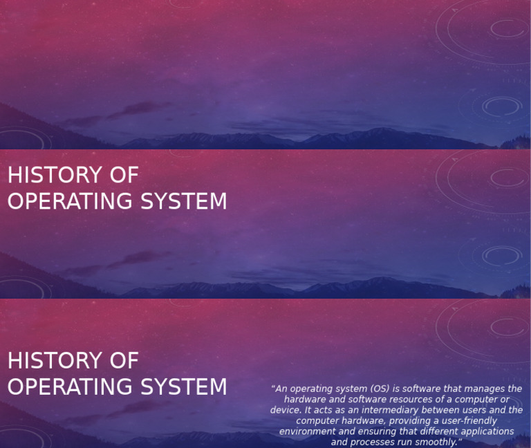 OS Evolution for Tech Enthusiasts | PDF | Operating System | Microsoft ...