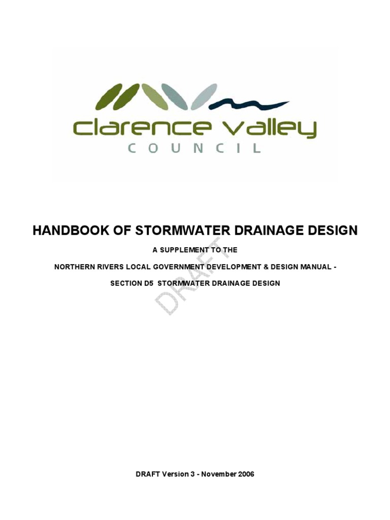 Stormwater Drainage Design Handbook | PDF | Flood | Surface Runoff