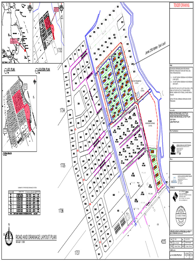 Road and Drainage Layout Plan | PDF