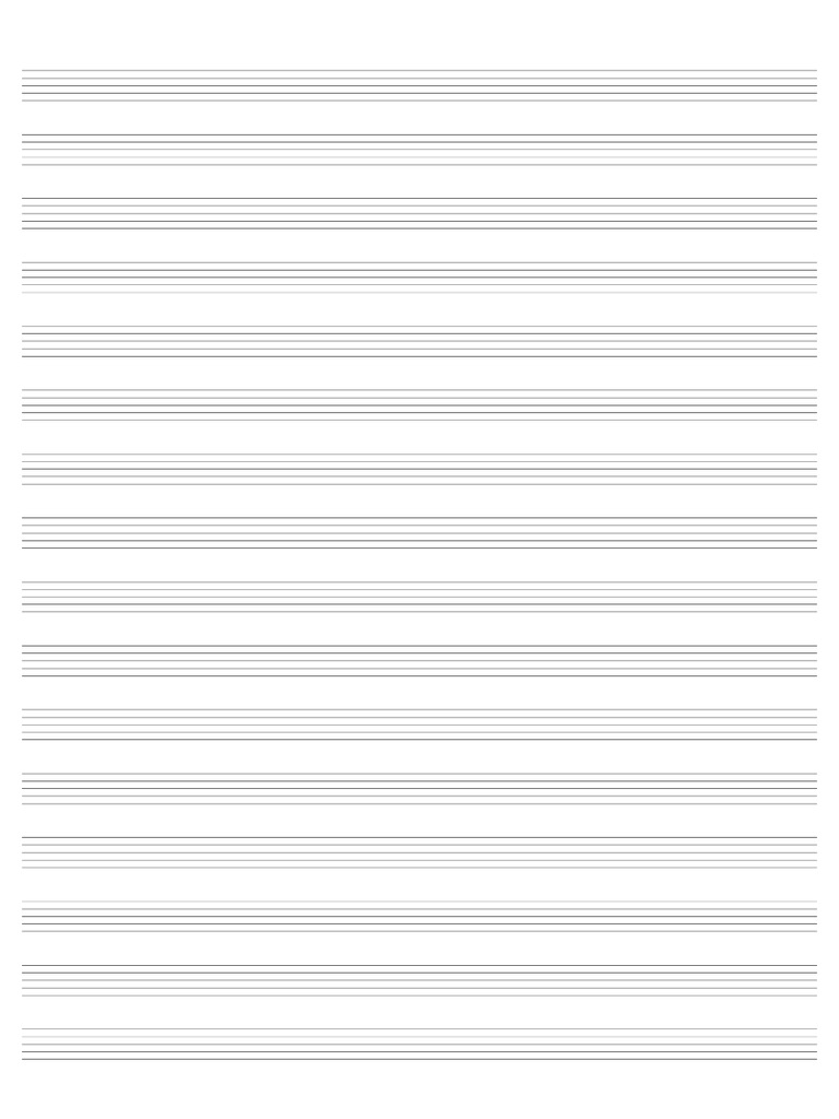 Blank Music Paper | PDF