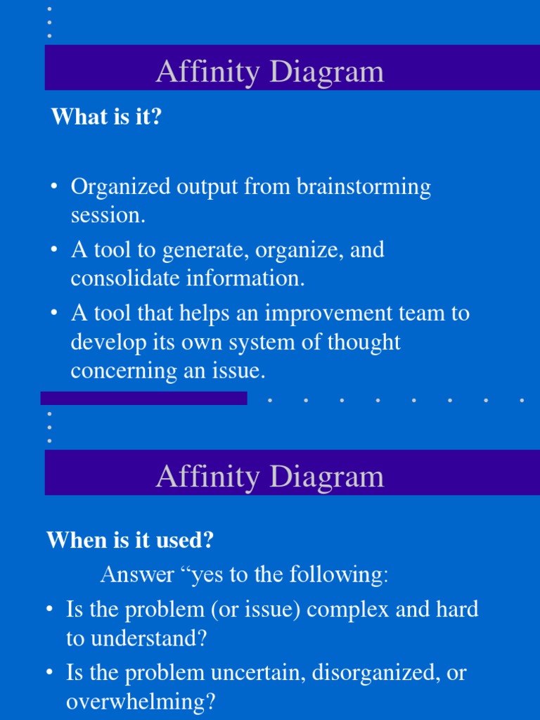 Affinity and Control Charts Guide | PDF | Causality | Scatter Plot