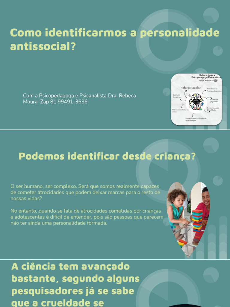 Identificando a Personalidade Antissocial | PDF | Sigmund Freud ...