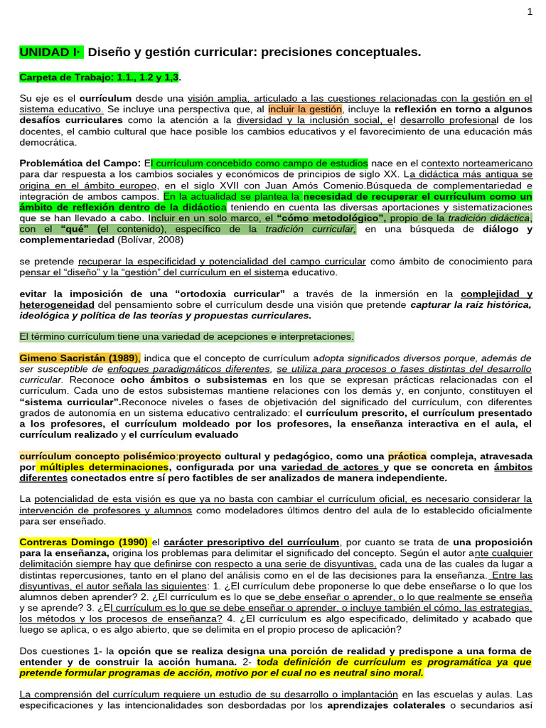 Diseño y gestión del currículum educativo | PDF | Plan de estudios ...
