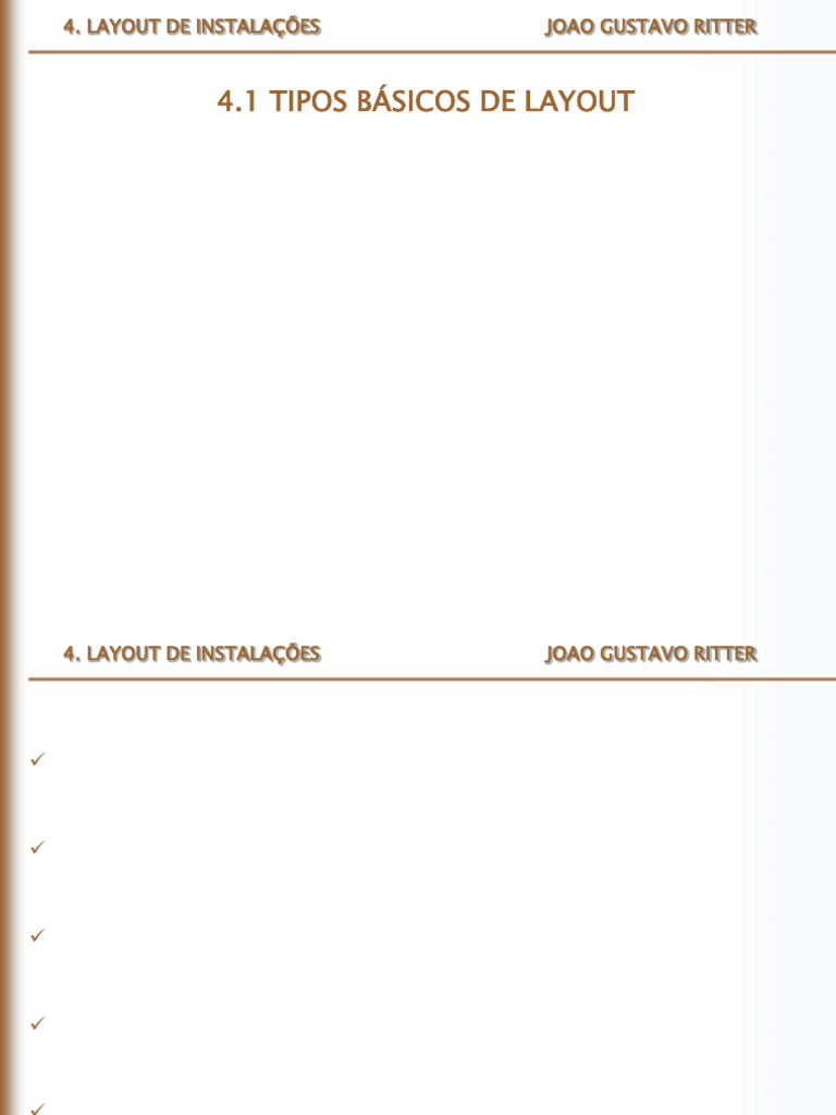 Tipos de Layout de Instalações Industriais | PDF | Produção e ...