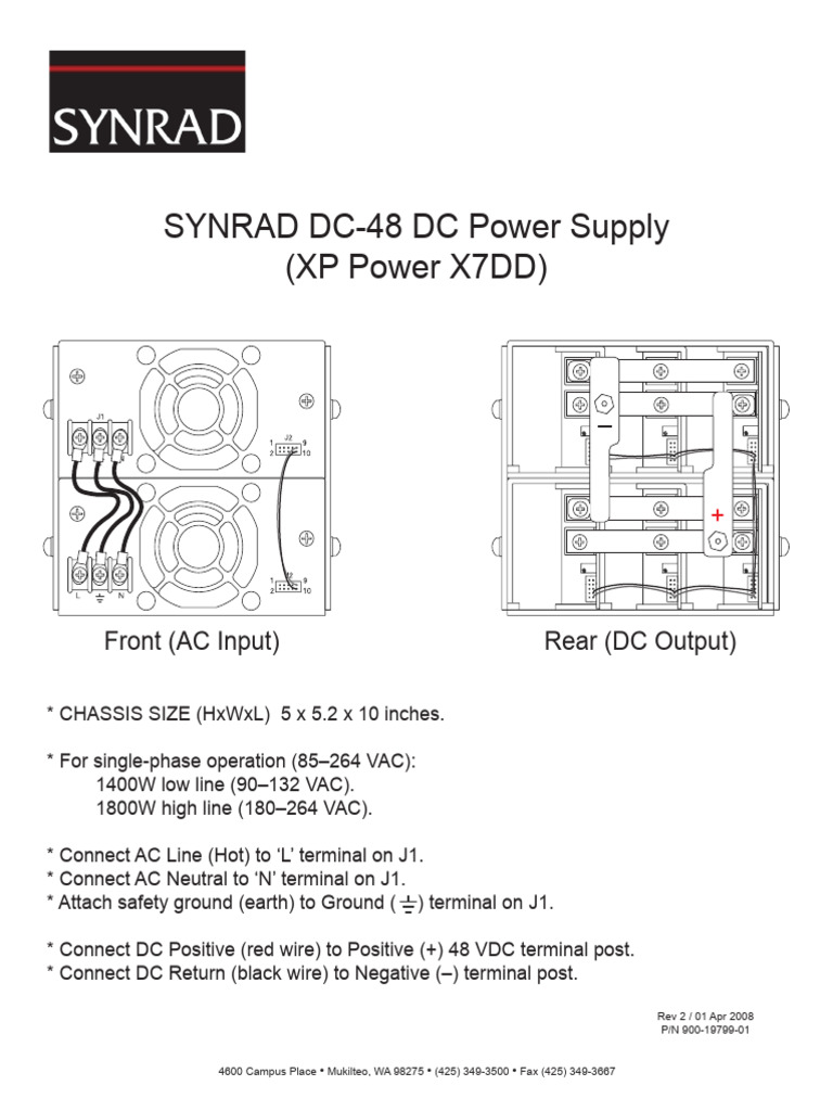 SYNRAD DC-48 Power Supply Overview | PDF | Alternating Current | Power ...
