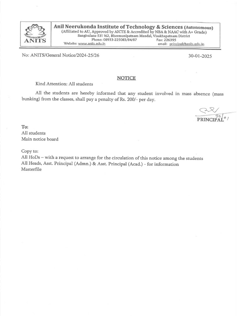 Important Notice For Students (Mass Bunk) | PDF