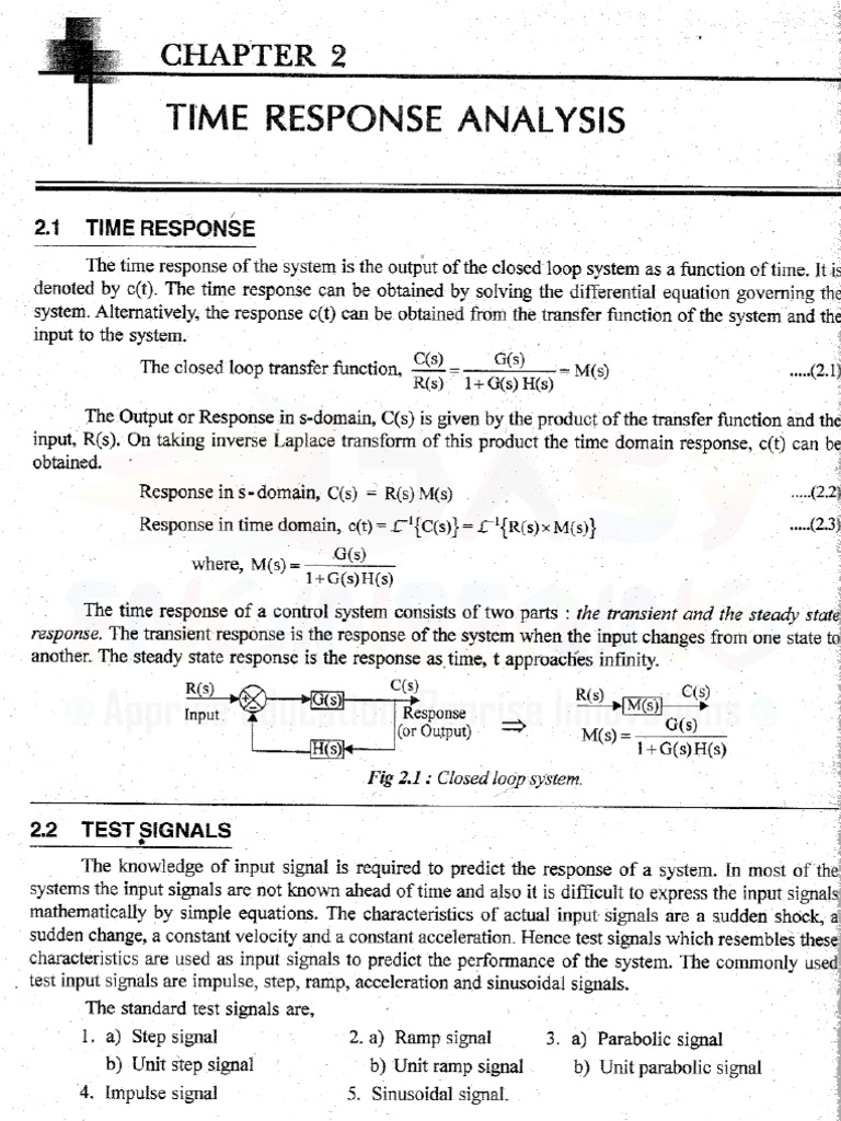 U-2 - Control System Engineering by Nagoor Kani | PDF