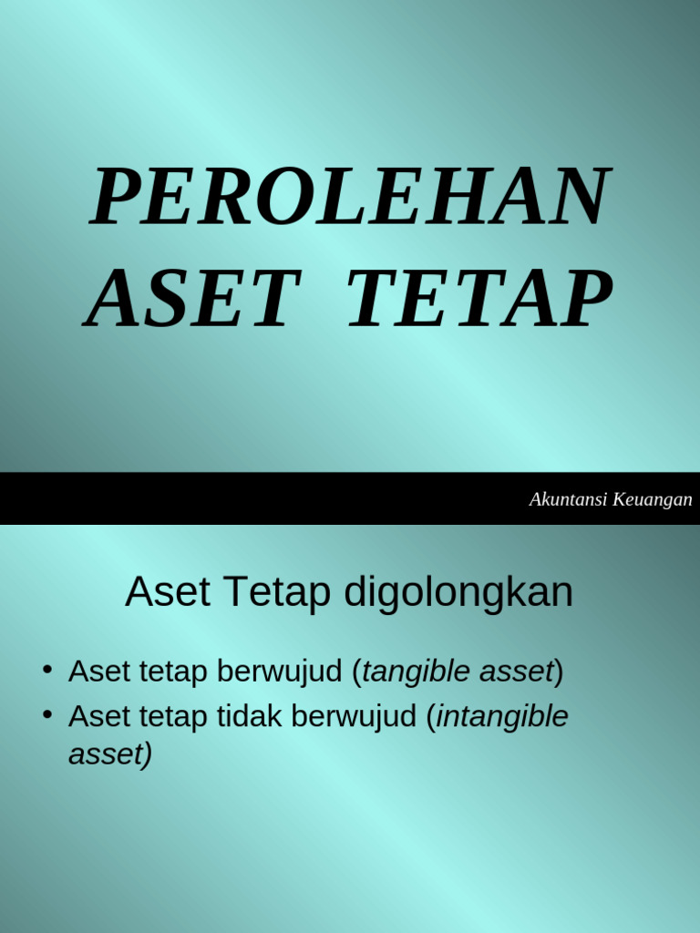 Panduan Akuntansi Aset Tetap | PDF