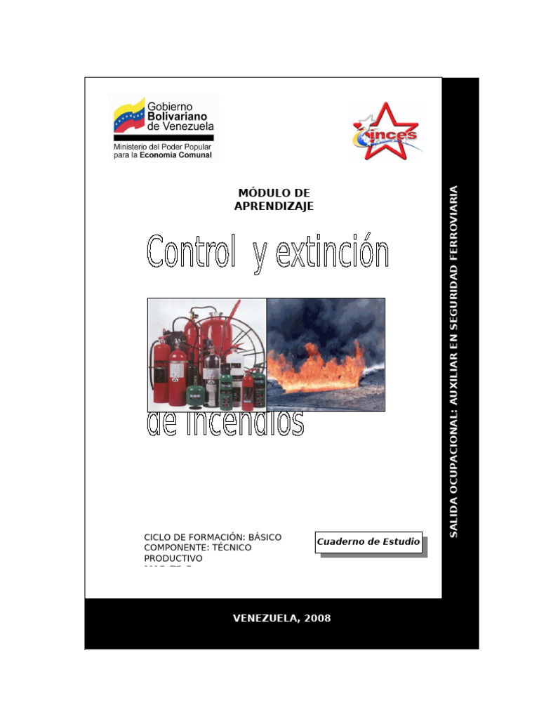 Control y Extinción de Incendios. | PDF | Combustión | Incendios