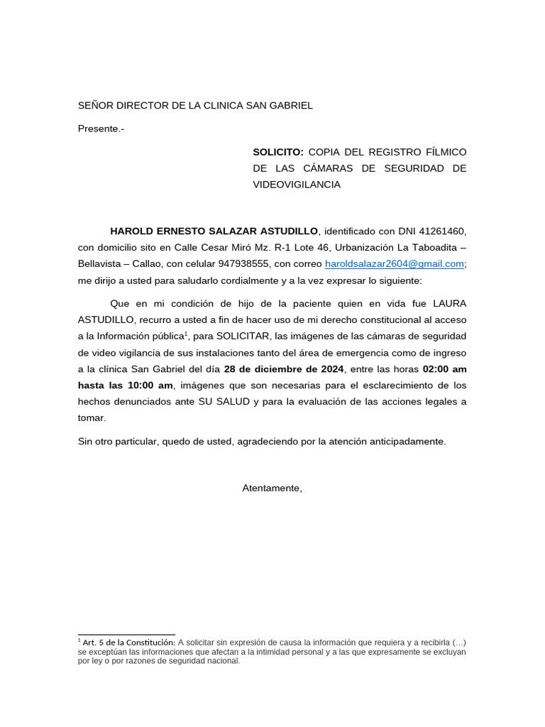 Solicitud de Copia de Registro Fílmico | PDF