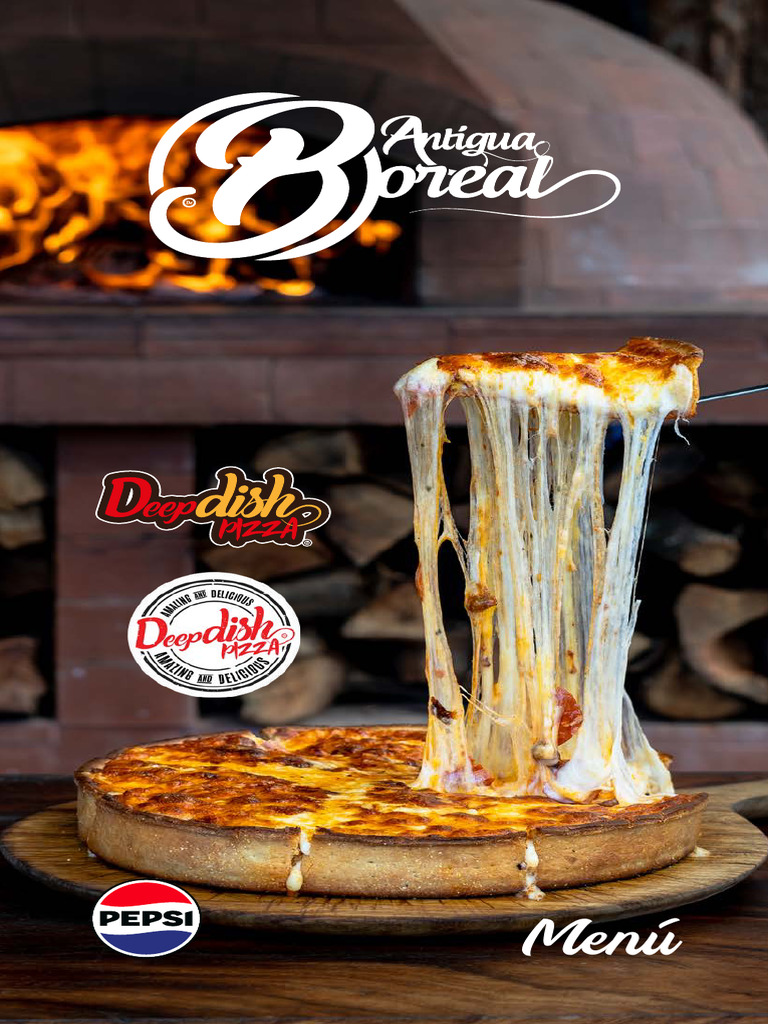 Menú de Pizza Antigua Boreal | PDF | Pizza | ensalada