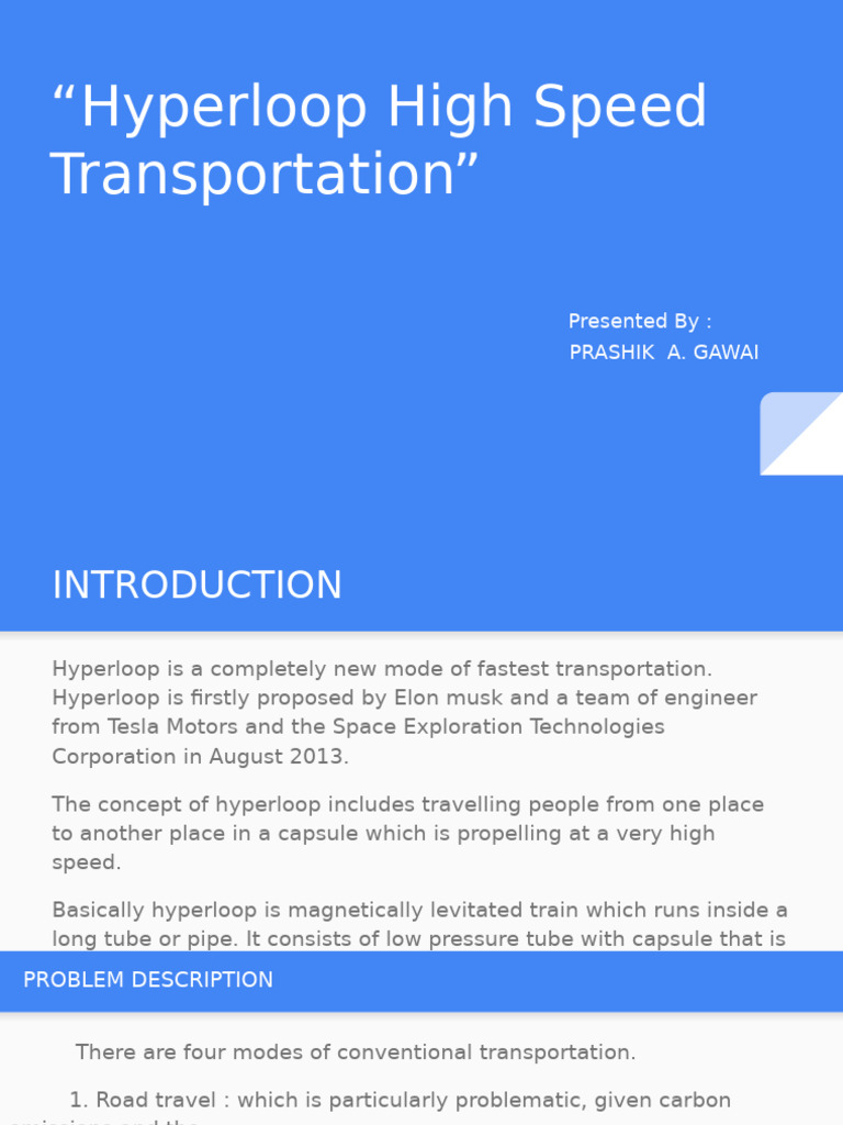 Hyperloop: Future of High-Speed Travel | PDF | Hyperloop | Transport