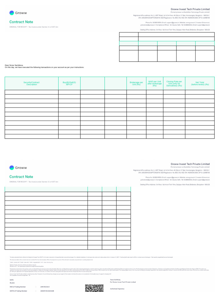 Mirae Asset Sharekhan Client Transactions | PDF | Revenue | Payments