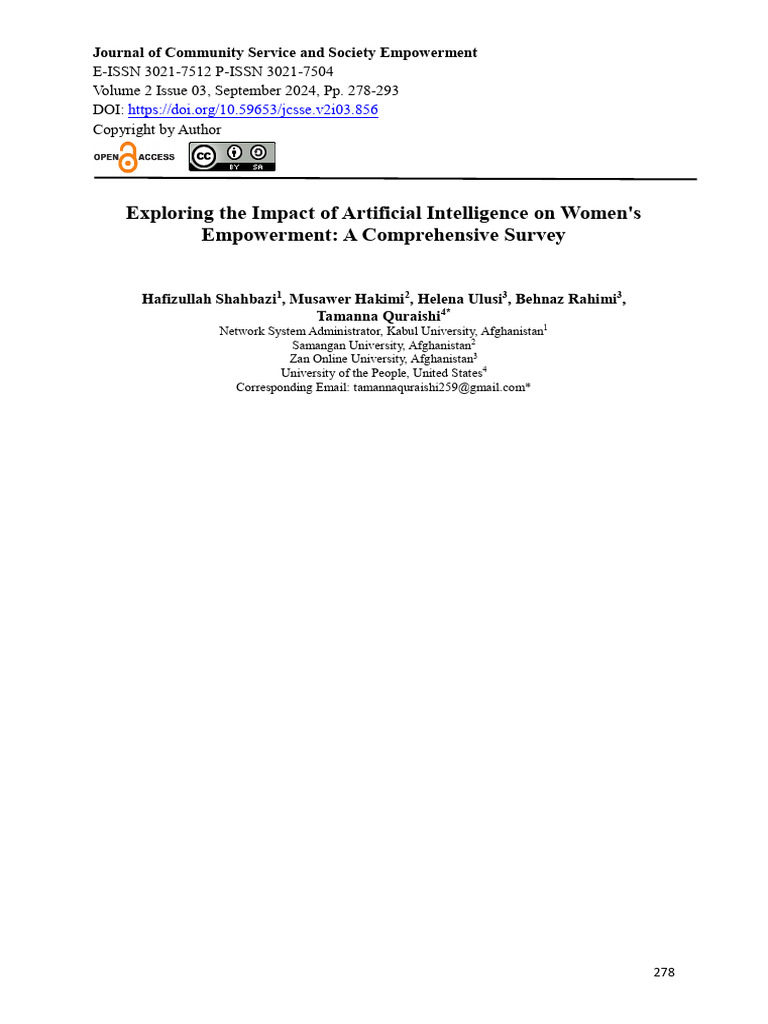 Exploring The Impact of Artificial Intelligence On | PDF | Validity ...