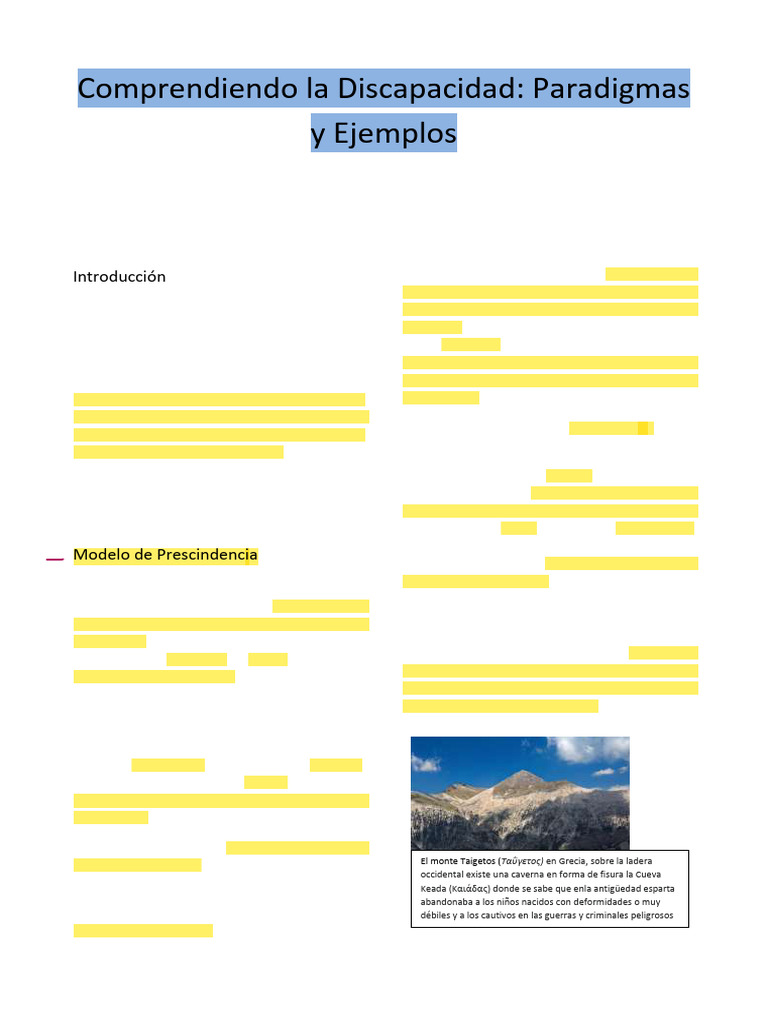 Paradigmas de la Discapacidad Explicados | PDF | Invalidez | Eugenesia