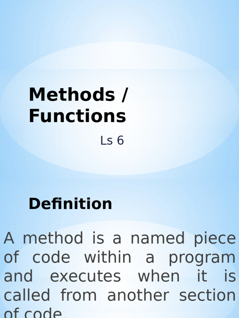 Java Method Definition and Usage Guide | PDF | Parameter (Computer ...