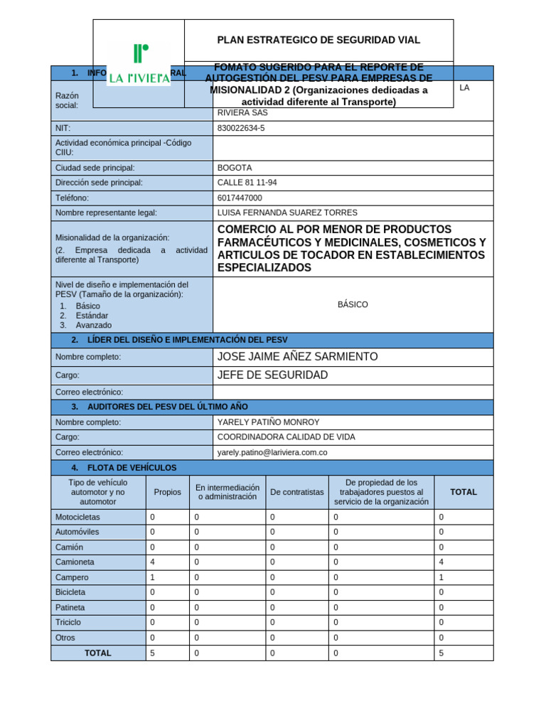 Plan Estratégico de Seguridad Vial 2024 | PDF | Accidente de tráfico ...