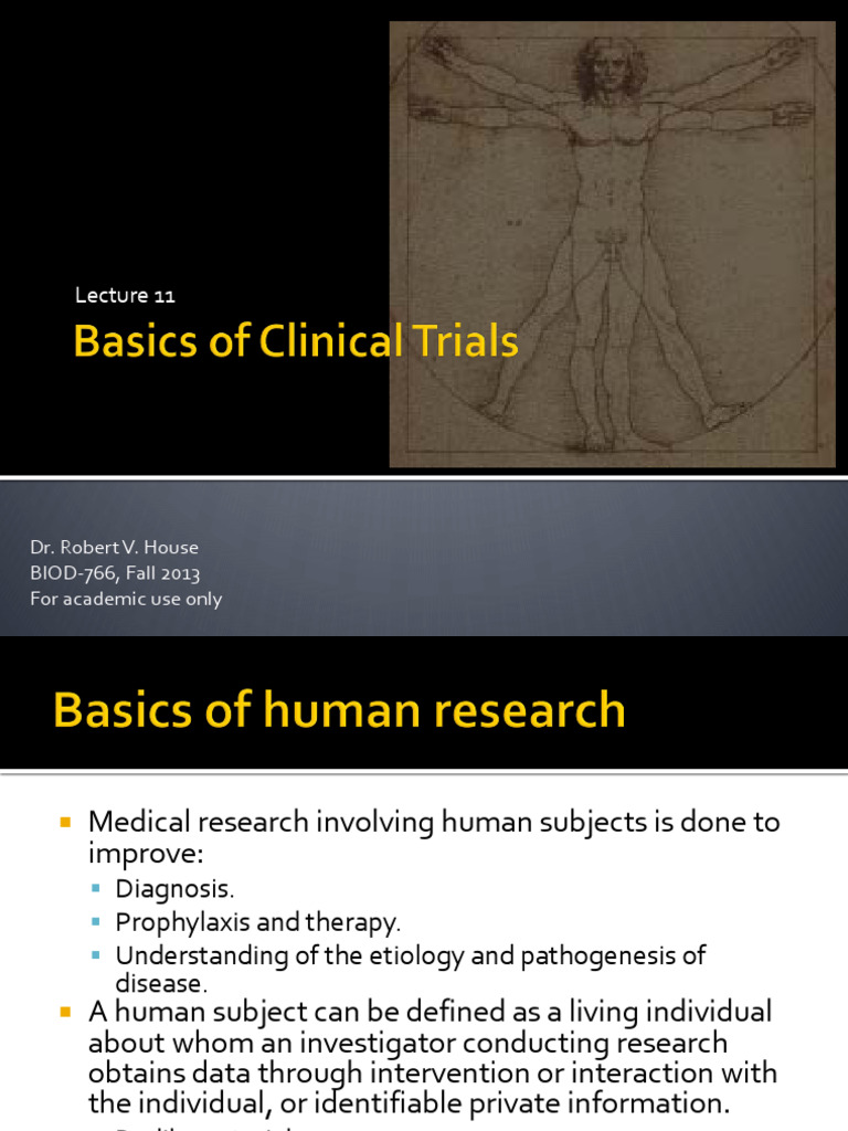 Ethics in Clinical Trials Overview | PDF | Institutional Review Board ...
