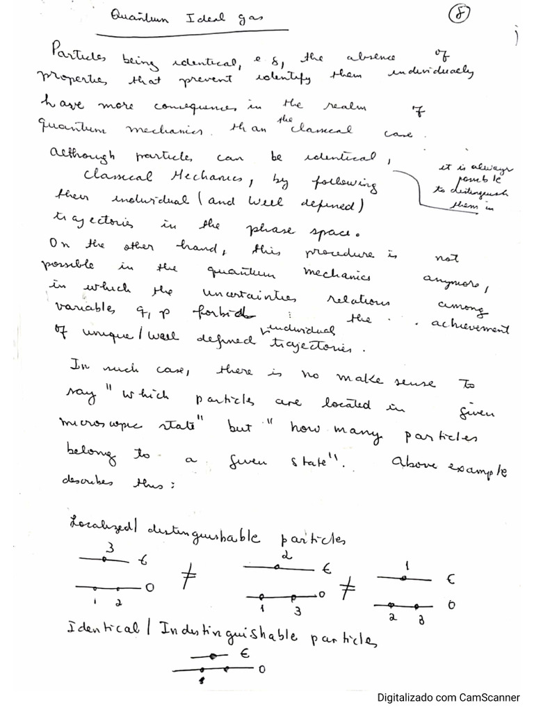 Quantum Ideal Gas | PDF