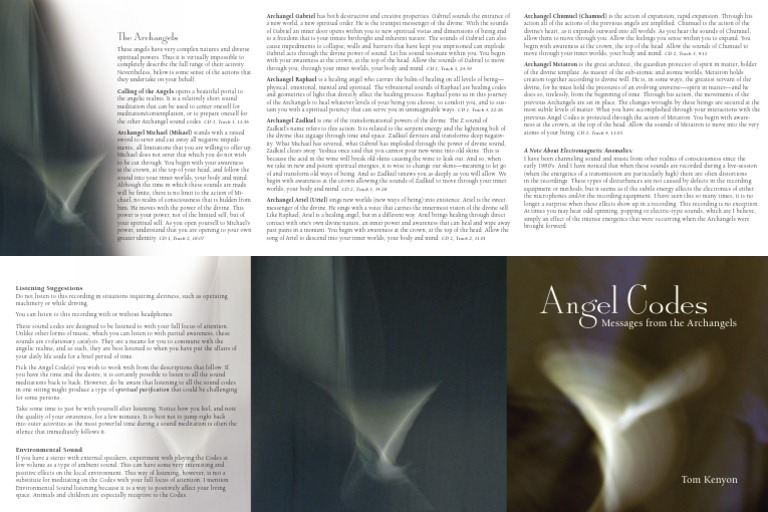 Angel Codes | PDF | Gabriel | Michael (Archangel)