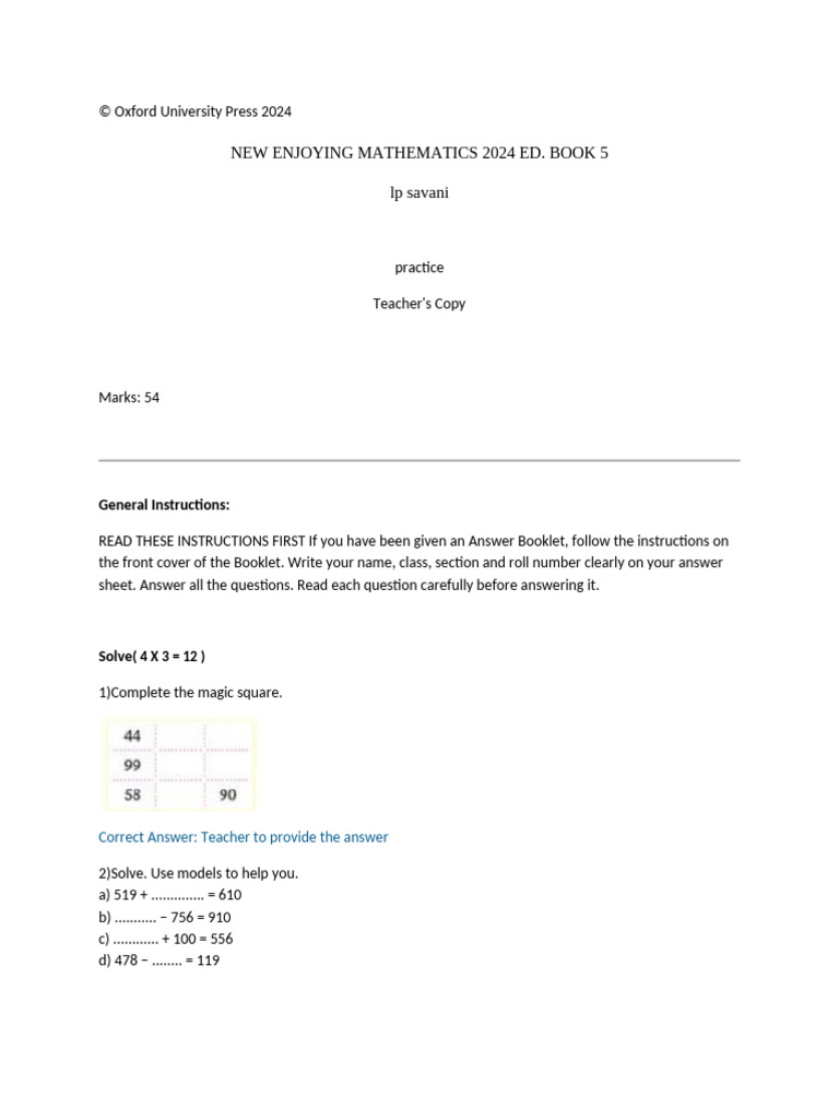 Practice Teacher 3 Pdf